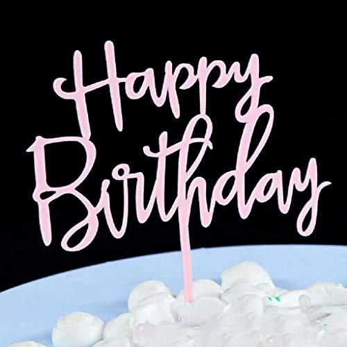 Buon Compleanno. Cornice Con Grande Rosa Rossa. Happy Birthday. Cake Topper - Foto 2